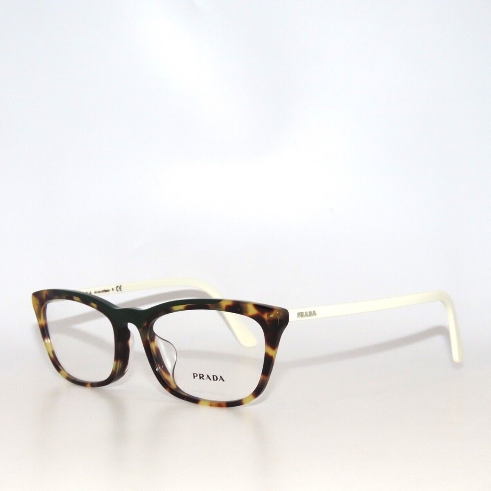 Prada 10VFV 10 321-1O1 54 Havana White Eyeglasses PR10VFV